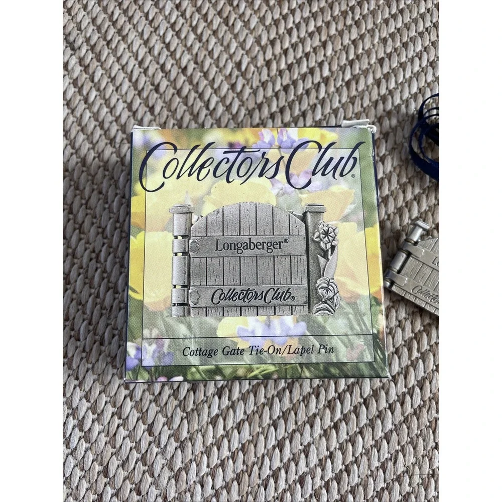 Longaberger Basket Collectors Club Cottage Gate Tie On Lapel Pin